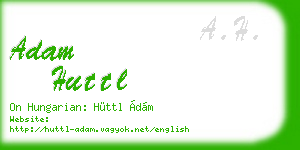 adam huttl business card